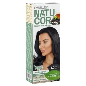 Natucor Preto Natural 1.0 Tint Suave Kit Exp