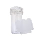 CARIMBO DE SILICONE E RASPADOR PARA NAIL ART