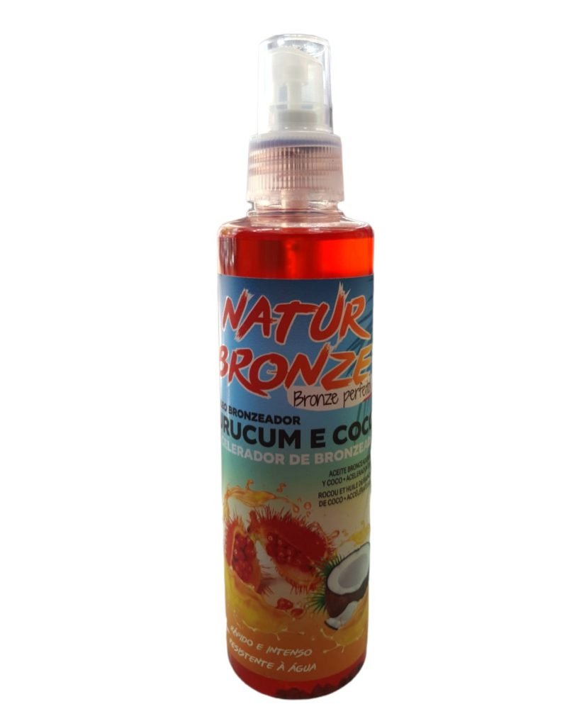 Óleo Bronzeador Coco e Urucum 200ml - Natuhair