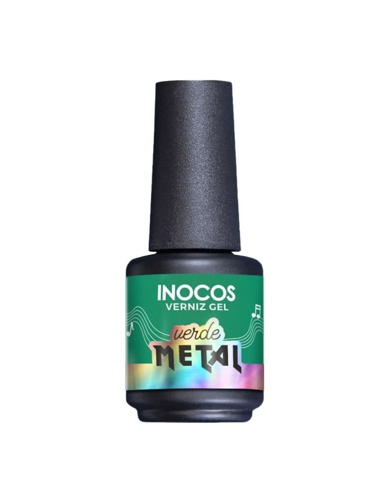 Verniz Gel Festival Verão Verde Metal 15ml - Inocos