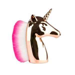 ESCOVA DE PÓ PARA AS UNHAS- UNICÓRNIO DE OURO