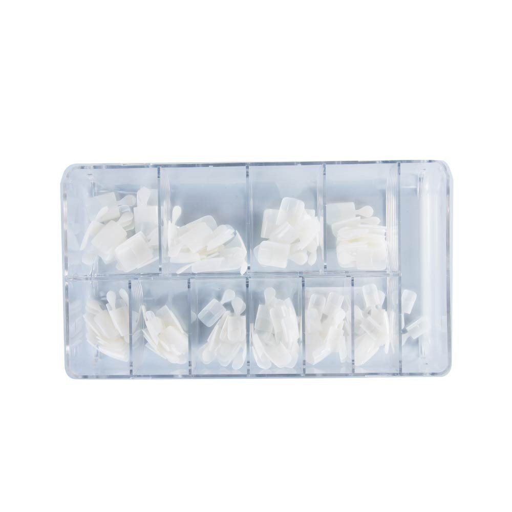 Pontas Quadradas Branco Leitoso 120 Unidades