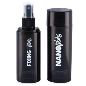 NANO FIBRAS QUERATINA MARRON ESCURO + FIXADOR