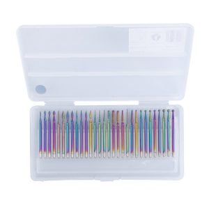 KIT DE BROCA DIAMANTADA COLORIDA 30 UNIDADES