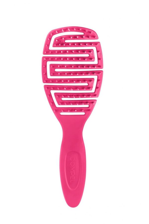 ESCOVA ANATÓMICA FLEXÍVEL ROSA DOMPEL