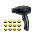 LIXA PEDICURE ELÉTRICA COMPACTA PRETA + 12 RECARGAS