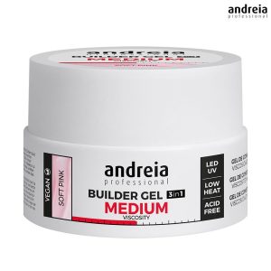 Builder Gel Medium Viscosity Soft Pink 22gr Andreia