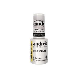 Top Coat Cotton Candy 1 Milky White 10,5ml - Andreia