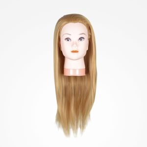 Cabeça Académica Cabelo Sintético 18" Loiro - 45cm Bifull