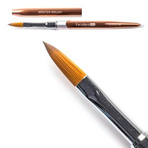 Pincel De Acrílico Nº8 Rose Gold - Excellent Pro