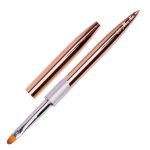 Pincel De Gel Oval Dourado Molly Nails Nº 6