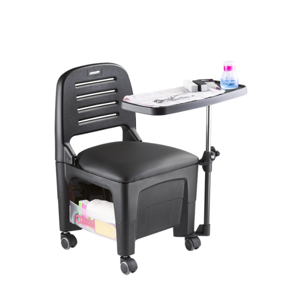 Cadeira de Manicure Bari Preto - Dompel