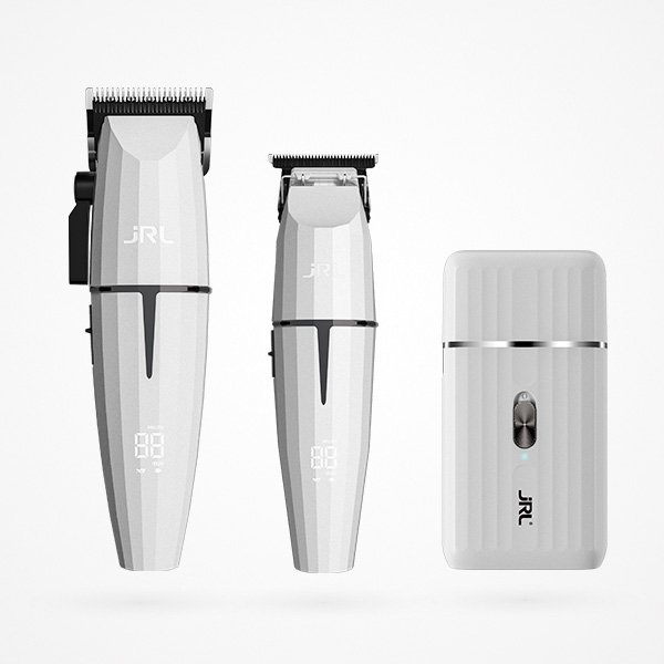 GHOST-KIT-2-ONYX-CLIPPER–ONYX-TRIMMER–ONYX-SHAVER-PRO-EN-BLANCO-JRL Combo Branco Jrl Onyx Clipper + Trimmer + Shaver
