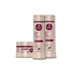 Kit Haskell Queratina: Shampoo 300ml + Condicionador 300ml + Máscara 300ml