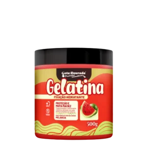 Gelatina Capilar Melancia Hidratante Gota Dourada 500G