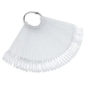 Mostruário de Unhas Transparente 50 Tips