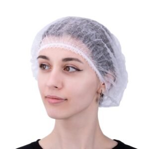 Touca Tnt Descartáveis Brancas - 100 Unidades