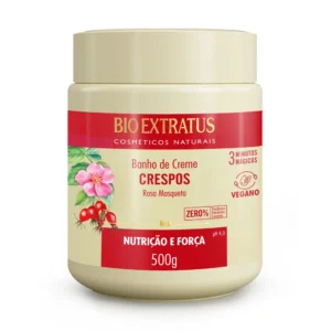 Banho de Creme Crespos Rosa Mosqueta 500g – Bio Extratus