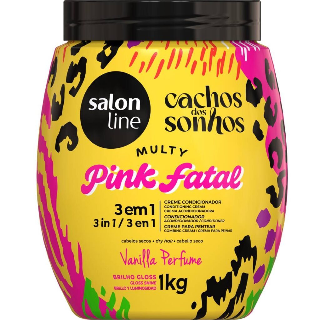 Creme Multy 3 em 1 Pink Fatal Cachos dos Sonhos 1kg - Salon Line