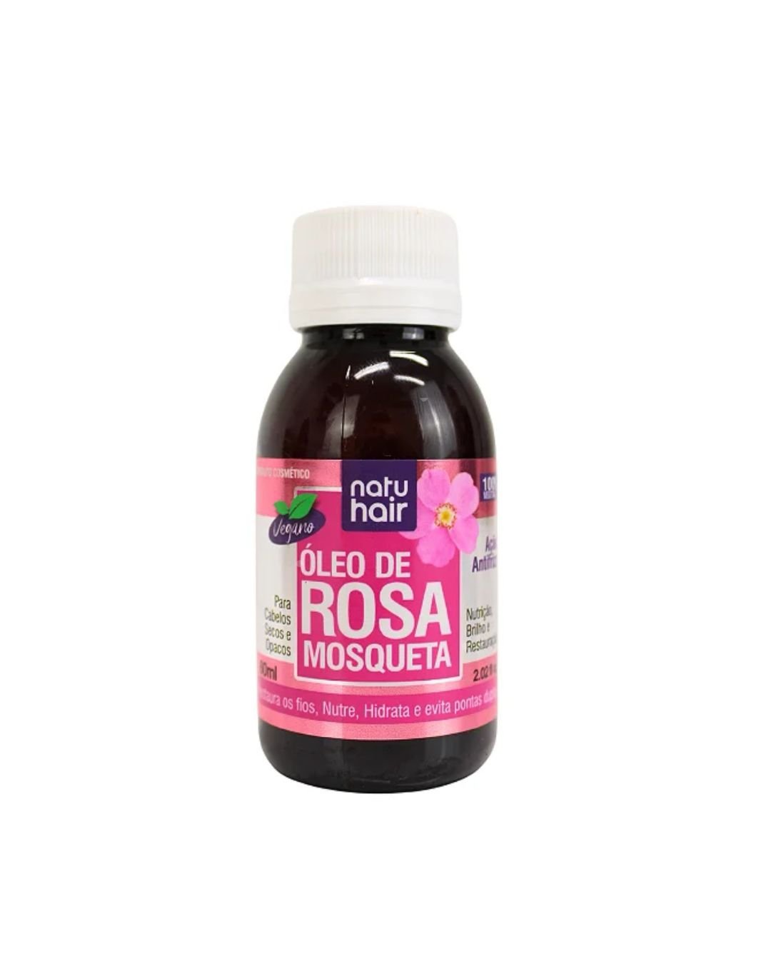 Design sem nome (5) Óleo Capilar Rosa Mosqueta 60 ml - Natuhair