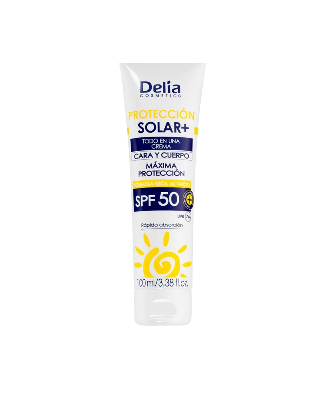 Design sem nome (6) Delia Sun Protetor Solar Face E Corpo SPF50 100ml - Image 1