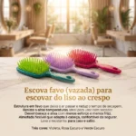 Escova Favo Retangular Violeta - Dompel - Image 2