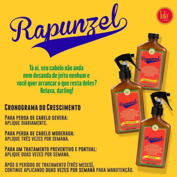 Kit Rapunzel Lola Ideal Cosméticos 